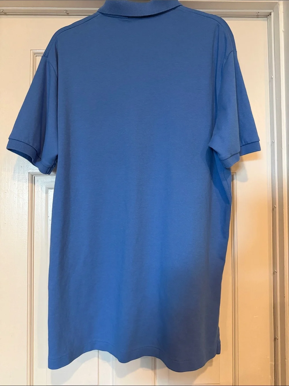 Men’s Cotton Polo by Ralph Lauren Blue Polo with Yellow Pony| Large